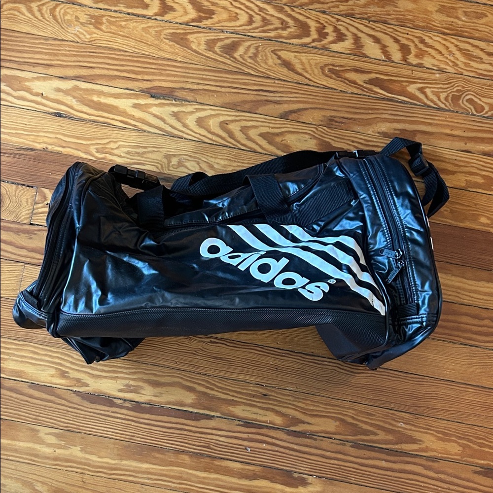 Adidas Shiny Black Duffel Bag